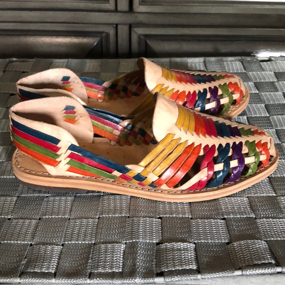 Rainbow Huaraches Made in Mexico!